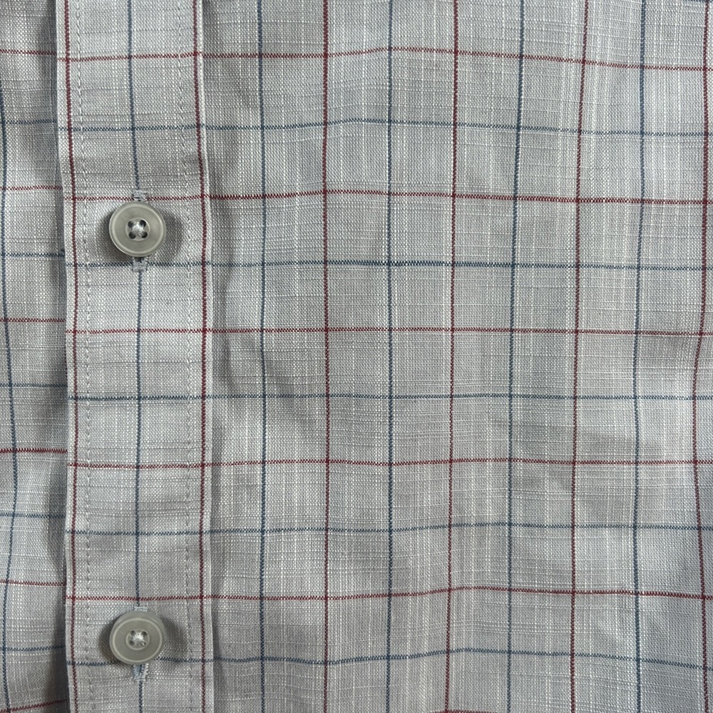 UNTUCKit Shirt Mens Medium Gray Window Pane Button Down Long Sleeve - Picture 3 of 9